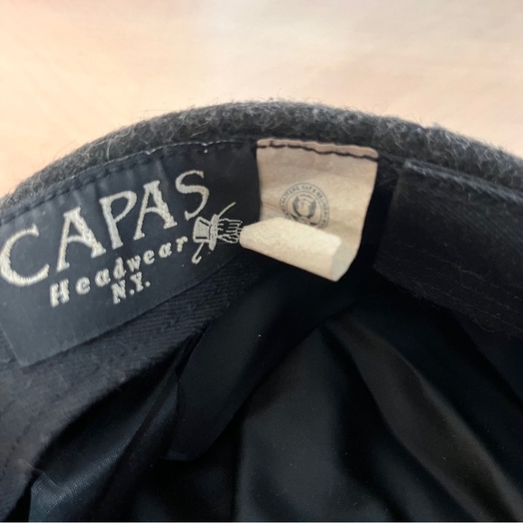 Capas Headwear N.Y. Vintage newsboy cap gray wool size large - Picture 6 of 6
